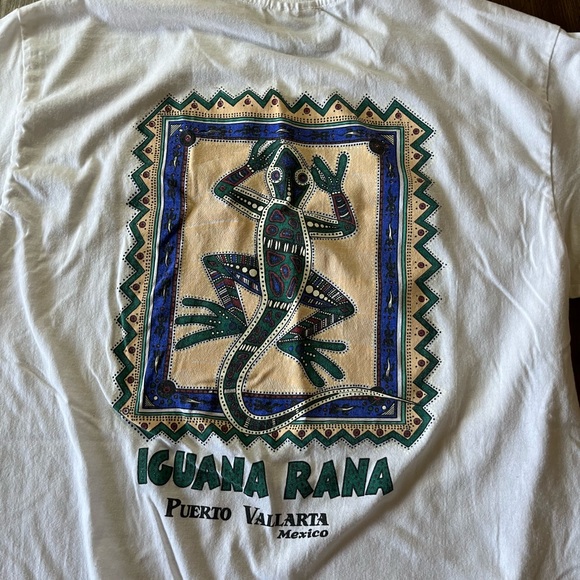 Iguana Rana Puerto Vallarta Single Stitch Vintage Shirt - Picture 5 of 5